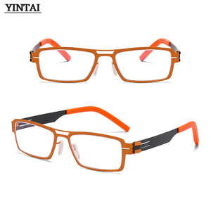 2025 Mới Nhất Ultra-Mỏng Thép Không Gỉ Kính Quang Học Khung Đơn Giản Giản Dị Hình Chữ Nhật Thiết Kế Cho Phụ Nữ Cao Thời Trang - Product Image 3