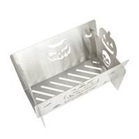 Barbecue à Charbon Portable Pliable en Acier Inoxydable pour Camping