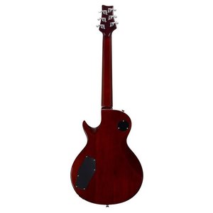 Guitare électrique à corps plein avec micros humbucker, rouge bordeaux, longueur d'échelle 628 mm - Product Image 2