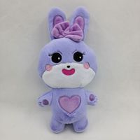 Peluche Blackpi-k World Tour Lisa Spot Brown Bear Concert, jouet en peluche en coton PP, poupée lapin pour soulager le stress, couleur noir et blanc
