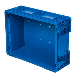 Stackable Plastic Storage Crates Stackable Space Saving Plastic Logistics Transfer Pallet Box Vented Storage Containers Basket Crates