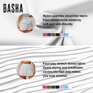 テニスウェアセット通気性ゴルフテニススカート女性用ヨガスポーツ服 - Product Image 4