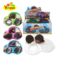 Boîte de présentation de biscuits sandwichs à la sauce chocolatée en forme de voiture, nouveauté, 30 pièces, vente en gros