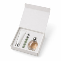 Boîte d'emballage pour flacon de parfum en pulpe moulée sur mesure, écologique, avec insert en pulpe de papier biodégradable pour flacon de parfum