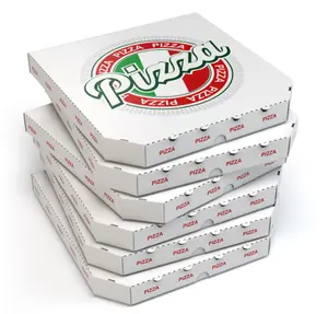 Nouvelle boîte d'emballage de pizza personnalisée chaude boîte à pizza ondulée épaisse polygonale de 8/10/12/16 pouces