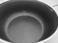 Pot de cuisson à 3 couches en acier inoxydable de 24cm, casseroles, marmite avec revêtement, pour soupe