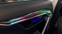 ICarsin para Toyota Rav4 2019-2025, Luz Ambiental Dinámica y Colorida, Estilo Fibra de Carbono OEM, Accesorios de Actualización de Luz LED Interior