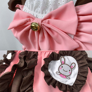 Costume <span class=keywords><strong>da</strong></span> Cameriera Coniglietta per Donne, Abito Kawaii Lolita con Volant e Fiocco per Cosplay Anime e Uniforme <span class=keywords><strong>da</strong></span> Caffetteria - Product Image 2