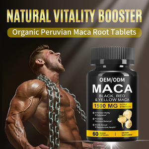 Hot verkopende <span class=keywords><strong>Maca</strong></span>-<span class=keywords><strong>extract</strong></span> capsules voor mannen met sterke energieverbetering en vitaliteitsondersteuning. Krachtige kruidensupplementformule. - Product Image 2