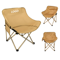 Chaise de camping pliable portable Feistel en tissu Oxford épaissi avec dossier, personnalisable et ultralégère pour adultes