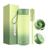 Bouteille d'eau isotherme en acier inoxydable à double paroi personnalisée Everich, bouteille d'eau de voyage avec logo personnalisé et couvercle