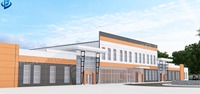 Edificio Modular de Acero de Alta Calidad para Pabellones Deportivos, Fábrica de Estructuras de Acero Prefabricadas, Taller, Almacén