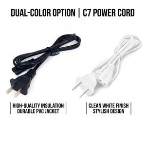 AC <strong>Power</strong> Replacement for <strong>PS5</strong> <strong>Power</strong> <strong>Cord</strong>, 1.5m C7 Figure8 <strong>Power</strong> Cable Compatible With Playstation 5/PS4/PS3 Slim, 2-Prong Cable - Product Image 1