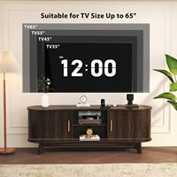 Meuble TV en bois fait main de luxe moderne, console multimédia pour hôtel, appartement, salon, table de rangement