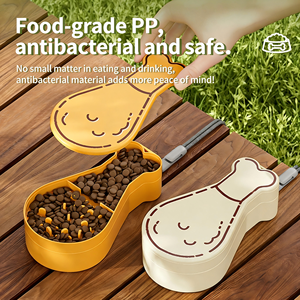 Botella de Agua y Comedero Portátil 2 <span class=keywords><strong>en</strong></span> 1 <span class=keywords><strong>para</strong></span> Mascotas, Dispensador de Agua <span class=keywords><strong>para</strong></span> <span class=keywords><strong>Perros</strong></span>, <span class=keywords><strong>para</strong></span> Viajes al Aire Libre, de Grado Alimenticio, a Prueba de Fugas - Product Image 2