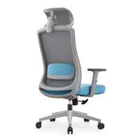 Chaise de bureau ergonomique certifiée BIFMA, capacité de charge 200 kg, mousse haute densité, avec support lombaire réglable en hauteur