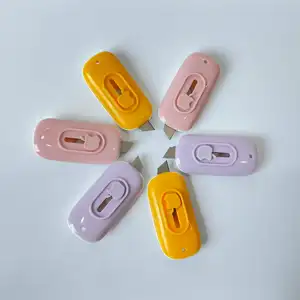 Mini Utility Knives Portable Personalized Mini Retractable Utility Knife Mini Pocket Cute Art Utility Knife