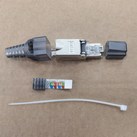 Connecteur Fiche Modulaire RJ45 FTP Cat6A Sans Outil pour Câble Cat6a SFTP