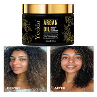 Masker rambut minyak Argan 300G, untuk rambut keriting rusak melembabkan mengembalikan Logo jenis krim