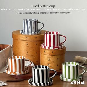 Juego de Taza <span class=keywords><strong>y</strong></span> Platillo de Café de Cerámica de 200 ml, Taza de Té de Porcelana Estilo Europeo para el Hogar, Hotel, Regalo - Product Image 3