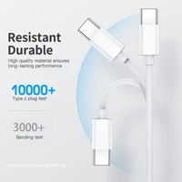 Câble USB-C vers Type-C PD 5A 100W à chargement rapide en PVC moulé, tendance, pour accessoires de téléphones mobiles Android, vente en gros
