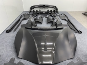 Kit de Carrocería de Fibra de Carbono Estilo MS para Ferrari <span class=keywords><strong>488</strong></span> GTB Cabriolet, Material de Fibra de Carbono Parcial - Product Image 4