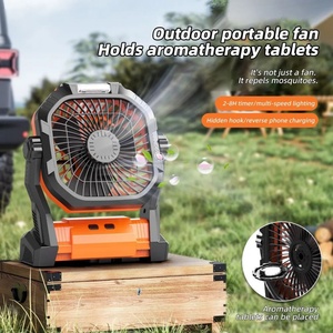 Ventilador de Camping Recargable de 20000mAh con USB Tipo-C, Portátil para Uso en Exteriores y en el Automóvil, Motor sin Escobillas de Bajo Ruido - Product Image 5