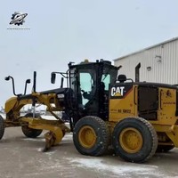 Niveleuse à moteur Caterpillar 160M d'occasion, CAT, pour travaux routiers, en bon état de fonctionnement, vente à l'exportation