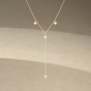 Magnifique collier double rang de perles avec croix et long pompon en argent 925 pour fille - Product Image 2