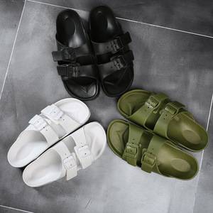 ¡Grandes Ofertas! Últimas Novedades: Sandalias Planas Unisex con Doble Hebilla para Hombre y Mujer - Venta al por Mayor de Chanclas y Pantuflas. - Product Image 3