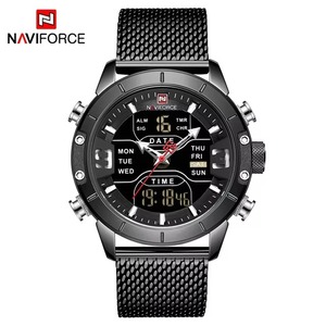 Relojes Drioshipping para Hombre, Reloj de Pulsera con Doble Pantalla, Cronógrafo, Casual, de Negocios, de Cuarzo, Reloj Hombre - Product Image 6