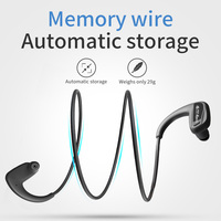Headset Nirkabel Tahan Air CYB-608 IPX8, Dilengkapi Memori Flash 32GB Pemutar Mp3 untuk Ski, Lari, Bersepeda, Mendaki