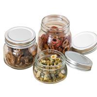 Pot en verre classique pour cuisine, large ouverture, 1 gallon, couvercle à clip, sans BPA, écologique, pot de conservation Mason pour grains de café, céréales, miel