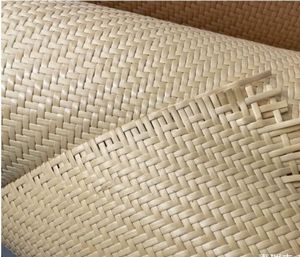 Usine de matériaux tissés en rotin de 36 pouces 90cm Vente en gros Toutes sortes de styles de grains Décoration de meubles Simulation de rotin en plastique. - Product Image 3