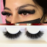 Faux cils synthétiques véganes 16MM en bande complète, volume intense, en fibre de soie 3D, effet vison naturel, vente en gros, fournisseur