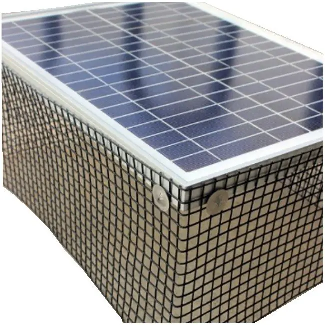 2022 Black PVC galvanized welded wire mesh Solar panel bird guard solar squirrel mesh 6*30m