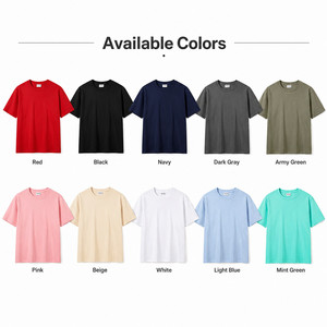 Camiseta Unisex de Algodón Premium de 260 g/m², Corte Holgado, Estilo Urbano, Camisetas Lisas para Personalizar con Logotipo, Venta al Por Mayor, Camiseta Básica para Hombre y Mujer - Product Image 2