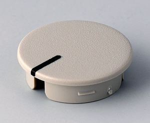 A4123107 ABS คอกลมสีเบจพร้อมตัวบ่งชี้สีดำนูน OKW oktaflex ซีรีส์บรรจุในถุง - Product Image 1