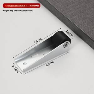 Rel Pintu Vertikal Modern untuk Furnitur Mini, Sistem Penutup Lembut, Tahan Jatuh, Bantalan Plastik Universal, Baja, Ruang Tamu - Product Image 6