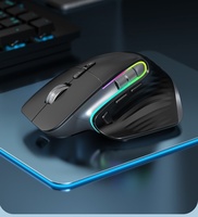 JOMAA Şarj Edilebilir USB Kablosuz Ergonomik Klavye ve Mouse Seti RGB Arkadan Aydınlatmalı Klavye ve Mouse Seti Dizüstü Bilgisayarlar için