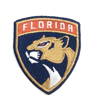 Personalizado de alta Qualidade 3D Bordado Patch Personalizado Patch Bordado com Animais Tigre Carta Logotipo Da Caixa