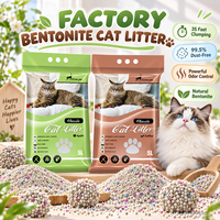 Pabrik Penyuplai Langsung Pasir Kucing Bentonit Ramah Lingkungan 5L 99,5% Bebas Debu dengan Penggumpalan Cepat & Pengontrol Bau untuk Toko Hewan Peliharaan