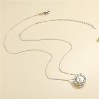 Collier ras du cou de luxe personnalisé Qings pour femme en argent sterling 925 avec zircon et chaîne à maillons, idéal pour mariage