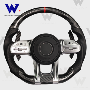 Pour Mercedes Benz W212 W463 W464 W205 W204 W207 W213 W222 W223 W211 GLA GLB <span class=keywords><strong>AMG</strong></span> GLE GLS Sport Volant De Voiture En Fiber De Carbone - Product Image 6