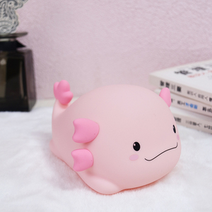 USB có thể sạc lại LED axolotl đèn ấm trắng mini động vật New Silicone ánh sáng ban đêm với với chức năng thời gian ánh sáng ban đêm cho trẻ em - Product Image 2