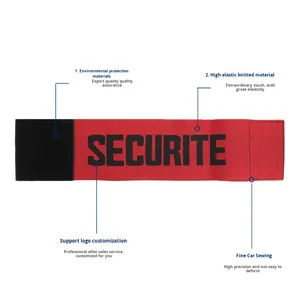 Tùy chỉnh Jacquard độ đàn hồi cao bán buôn jiuyang Đội Trưởng armband thân thiện với môi bóng đá bóng đá thể thao dây đeo cổ tay Khâu Thêu - Product Image 4