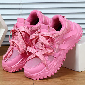 Nuovo Logo personalizzato moda Sneaker rosa <span class=keywords><strong>scarpe</strong></span> sportive Casual traspirante piattaforma Casual <span class=keywords><strong>scarpe</strong></span> da <span class=keywords><strong>donna</strong></span> Plus size <span class=keywords><strong>44</strong></span> - Product Image 4