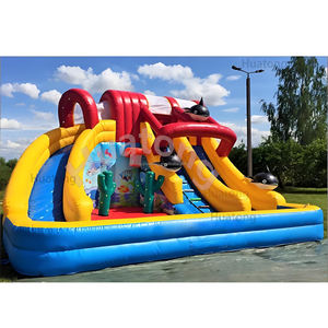 Tobogán Acuático Comercial de PVC con Temática Oceánica, Castillo Inflable Combinado con Piscina Inflable para Niños - Product Image 3
