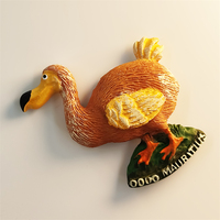 Maurice Tourisme Souvenir Dodo Aimants pour réfrigérateur Peinture créative Résine Artisanat Style Animal Autocollant magnétique pour la décoration intérieure