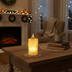 Bougie pilier sans flamme à LED 3D pour la maison et la décoration de mariage Lumière claire 144/6(24)/CS Noël et Halloween Utiliser du matériel de cire - Product Image 3